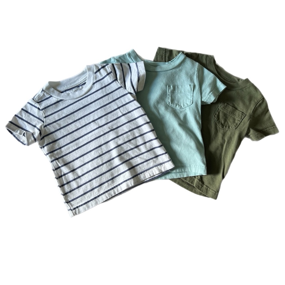 SIMPLE JOYS BY CARTER’S Set of 3 Boy Toddler T-Shirts Size 12 Months
